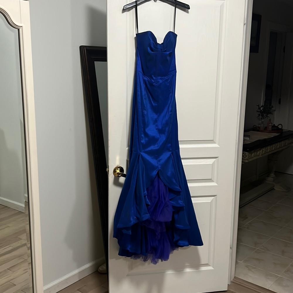 Jessica McClintock royal blue prom dress